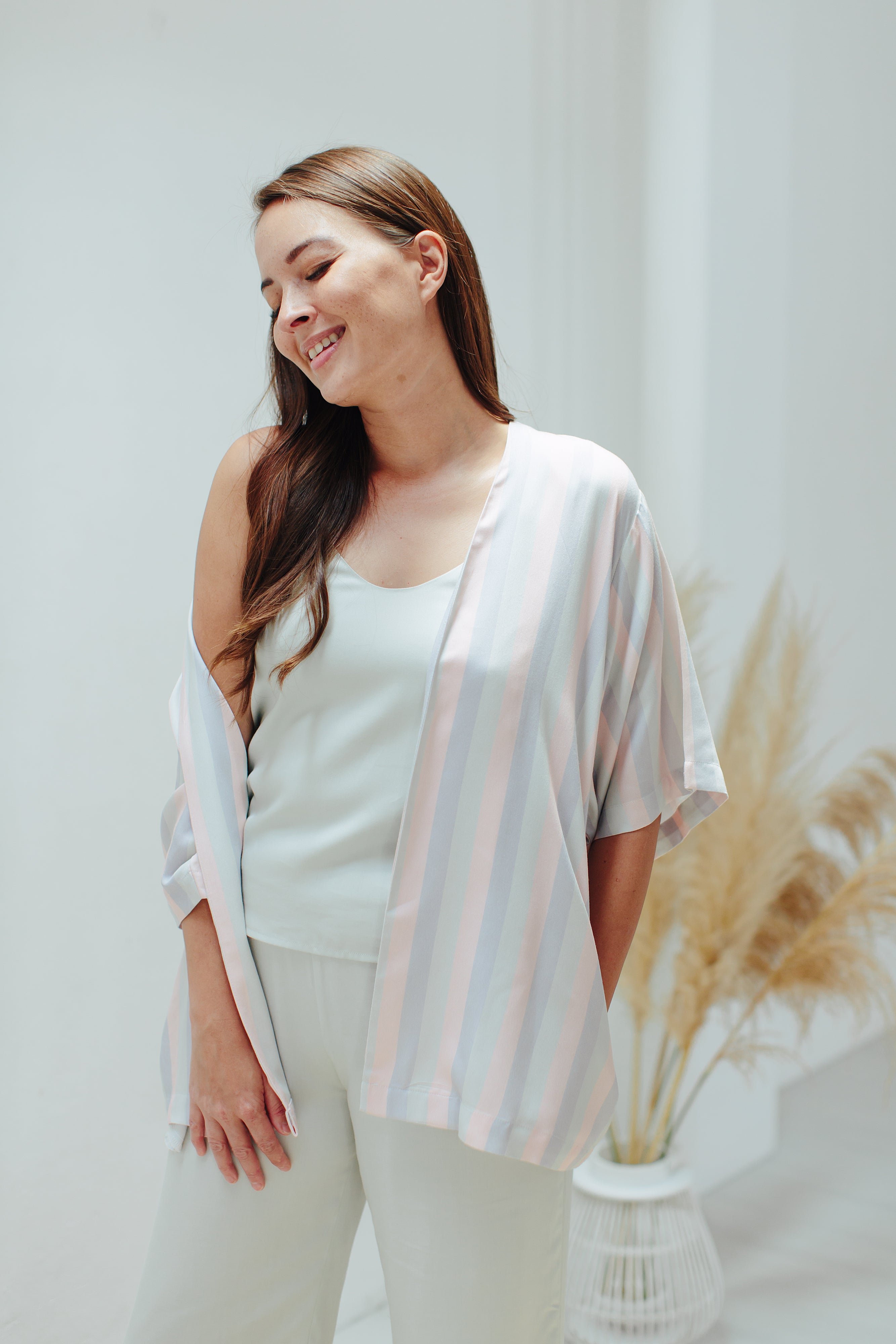 SIGNATURE KIMONO in Stripes