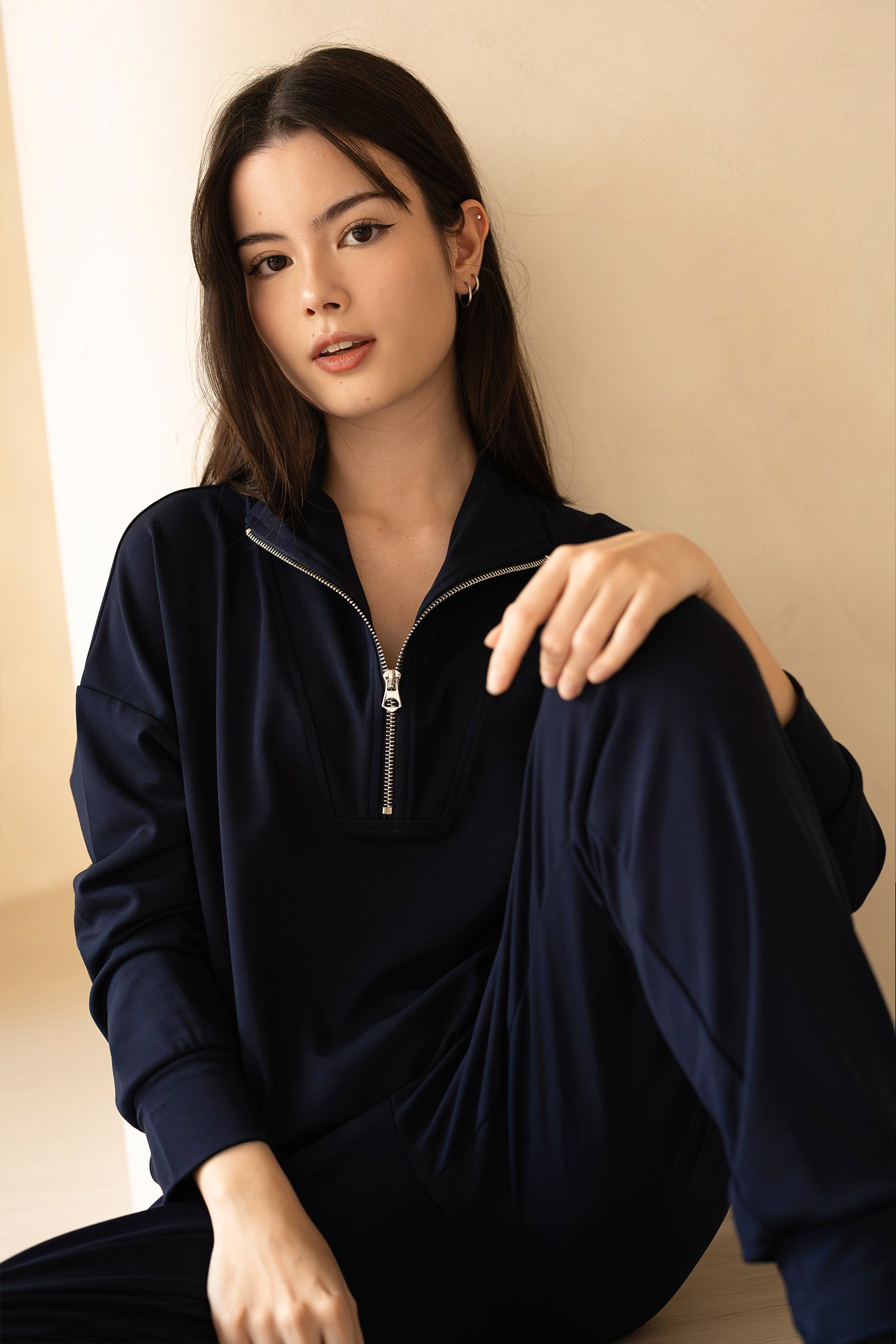 AirMode Half-Zip Set in Midnight Blue