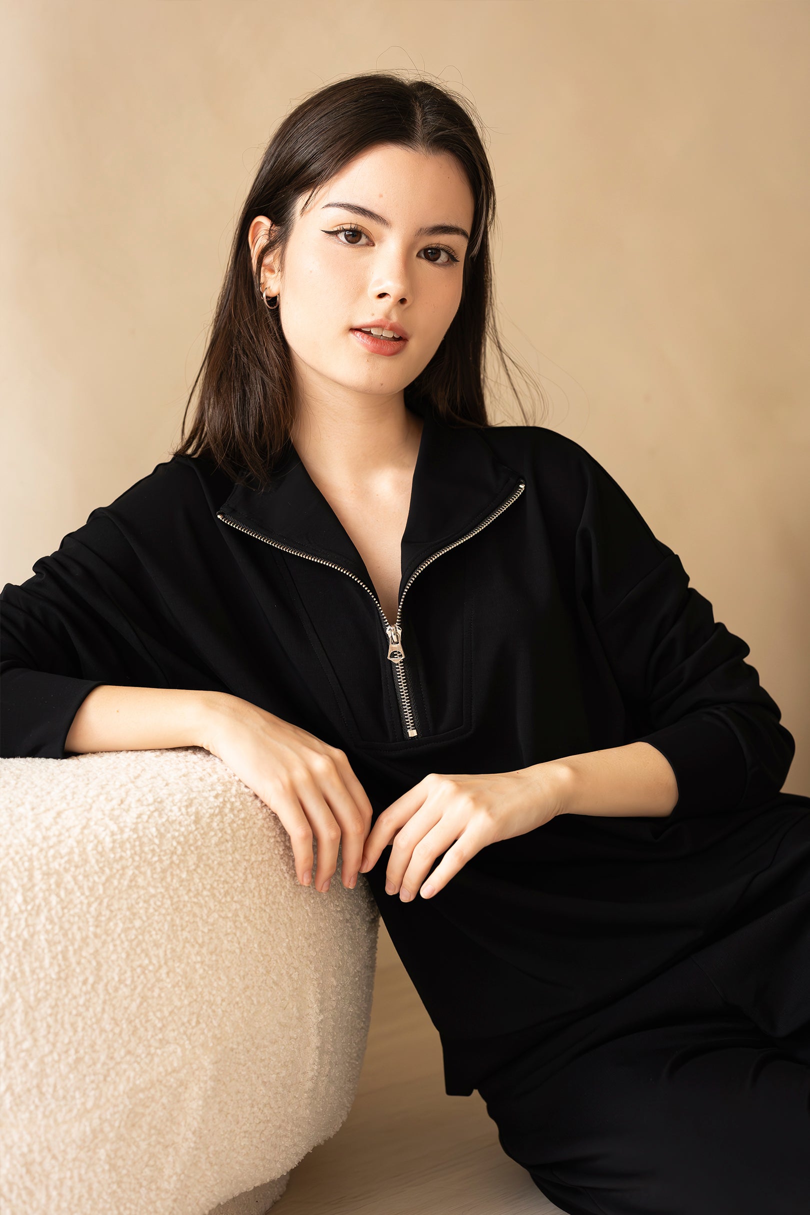 AirMode Half-Zip Set in Noir