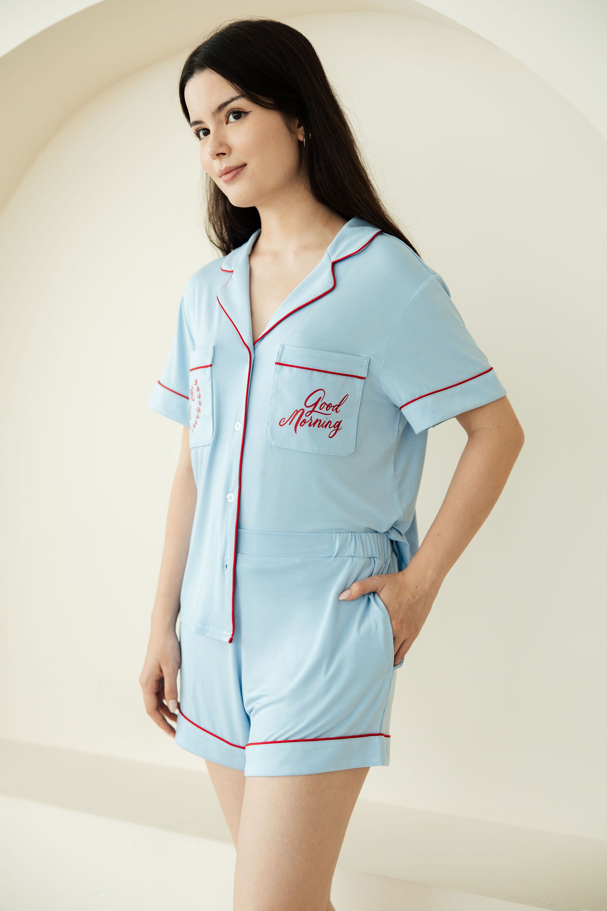 Signature CloudLined Pyjamas Shorts in Morning