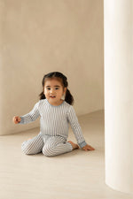 Load image into Gallery viewer, Kids Long Pyjamas Set in Blue Stripes
