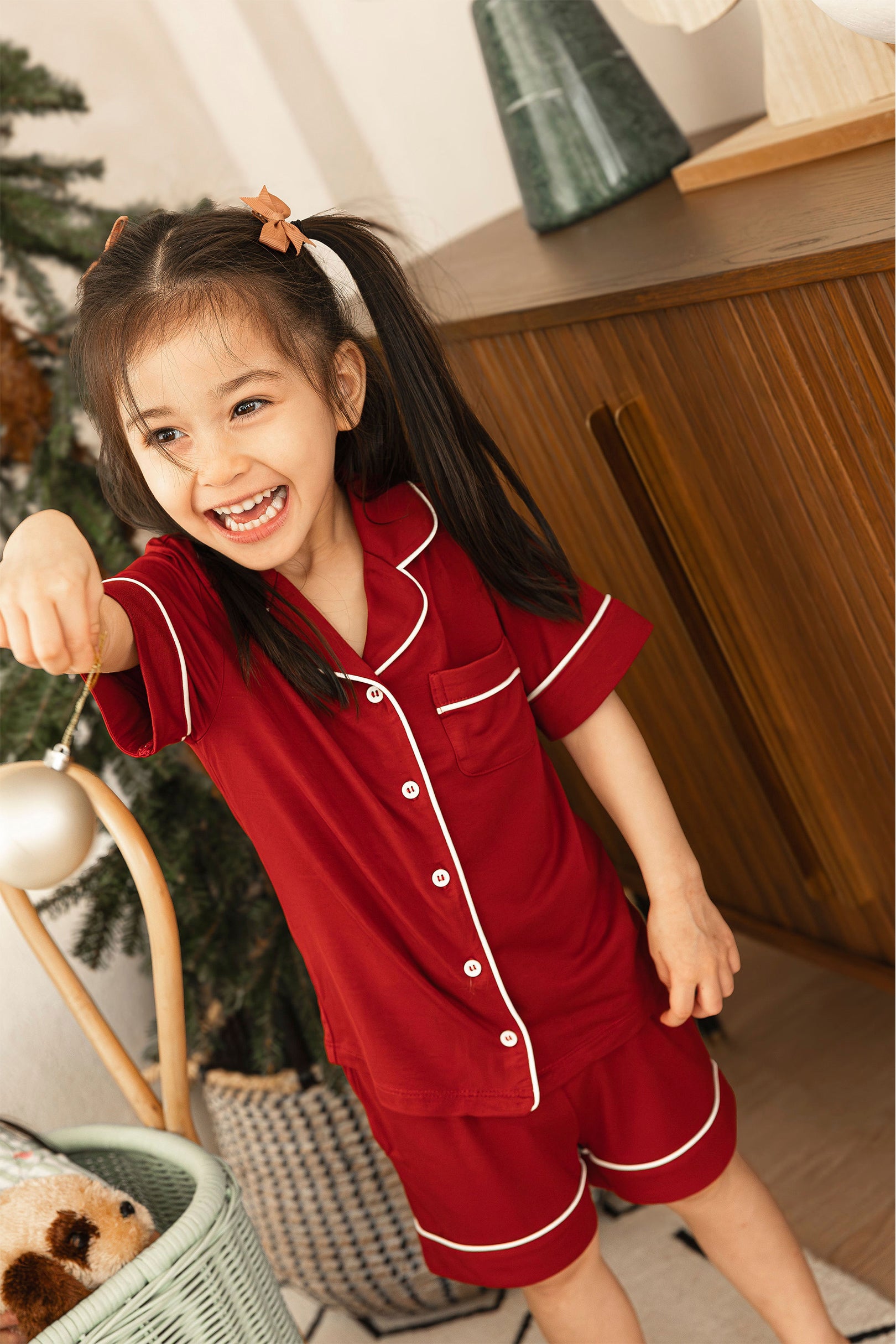 Mini Signature Pyjamas Set in Merah Putih