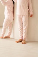 Load image into Gallery viewer, Kids Long Pyjamas Set in Pink Stripes

