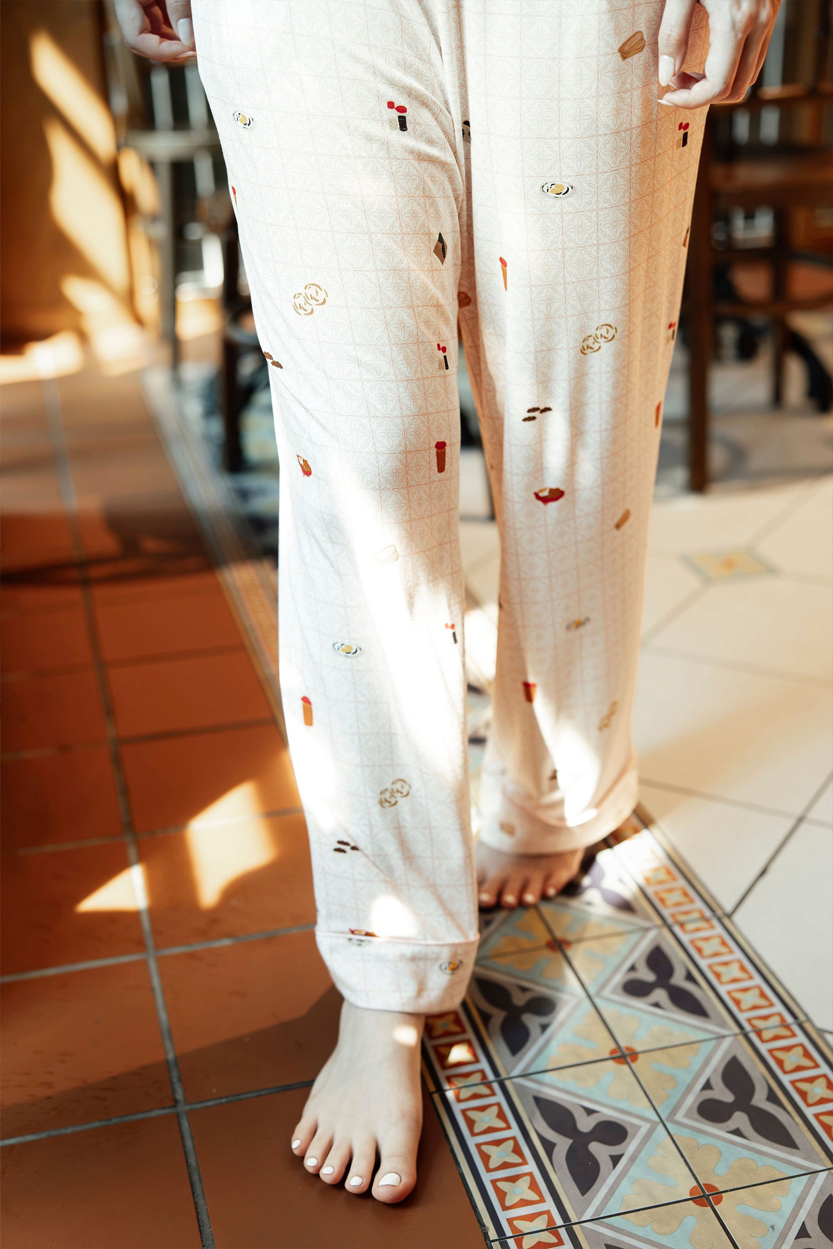 Signature Pants Set in Kopitiam Blush