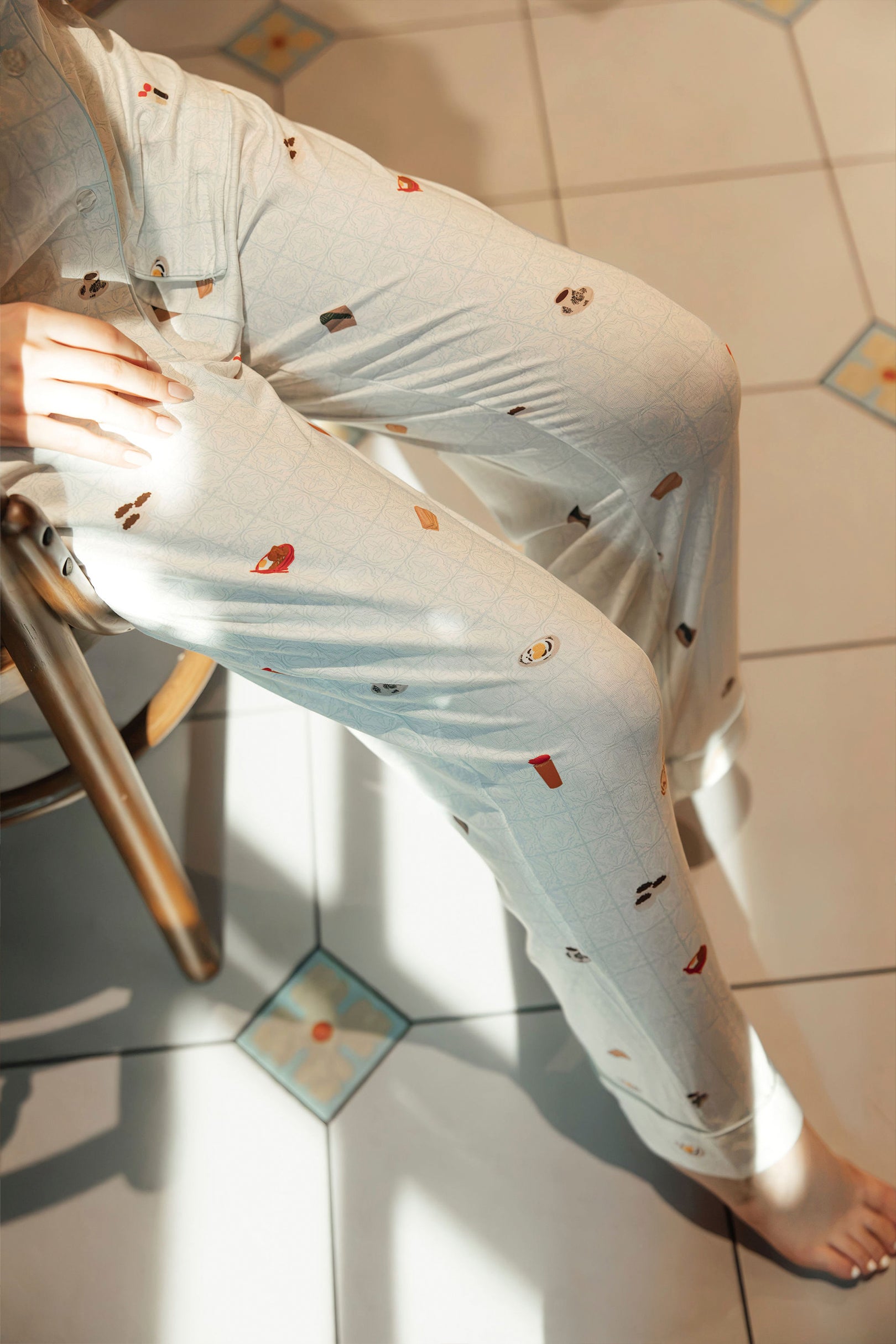 Signature Pants Set in Kopitiam Jade