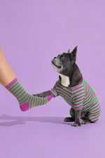 Load image into Gallery viewer, Selenight Co x Pat Law Crew Socks in Eggplant
