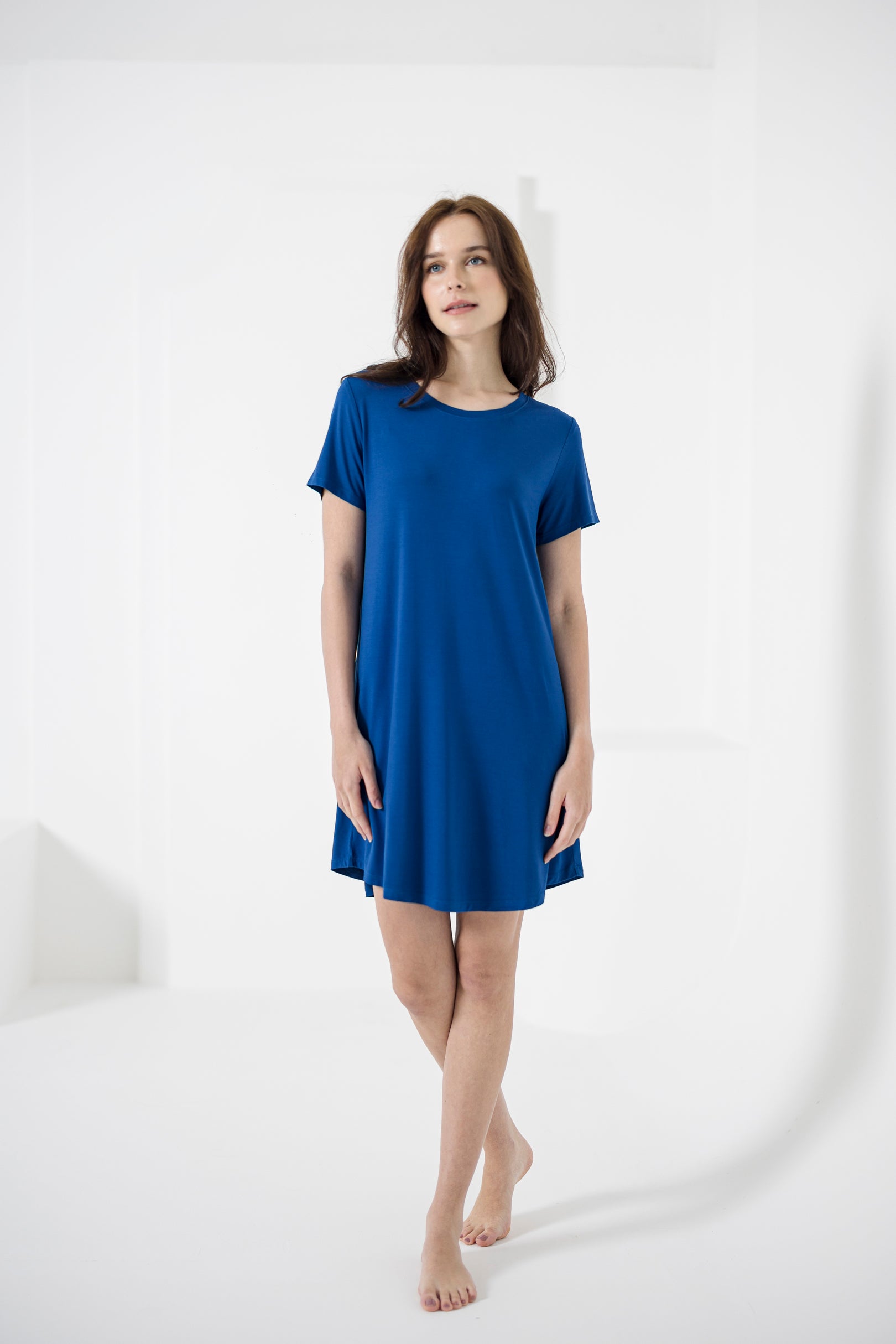 Ice-Cool Lounge Dress in Sunset Blue