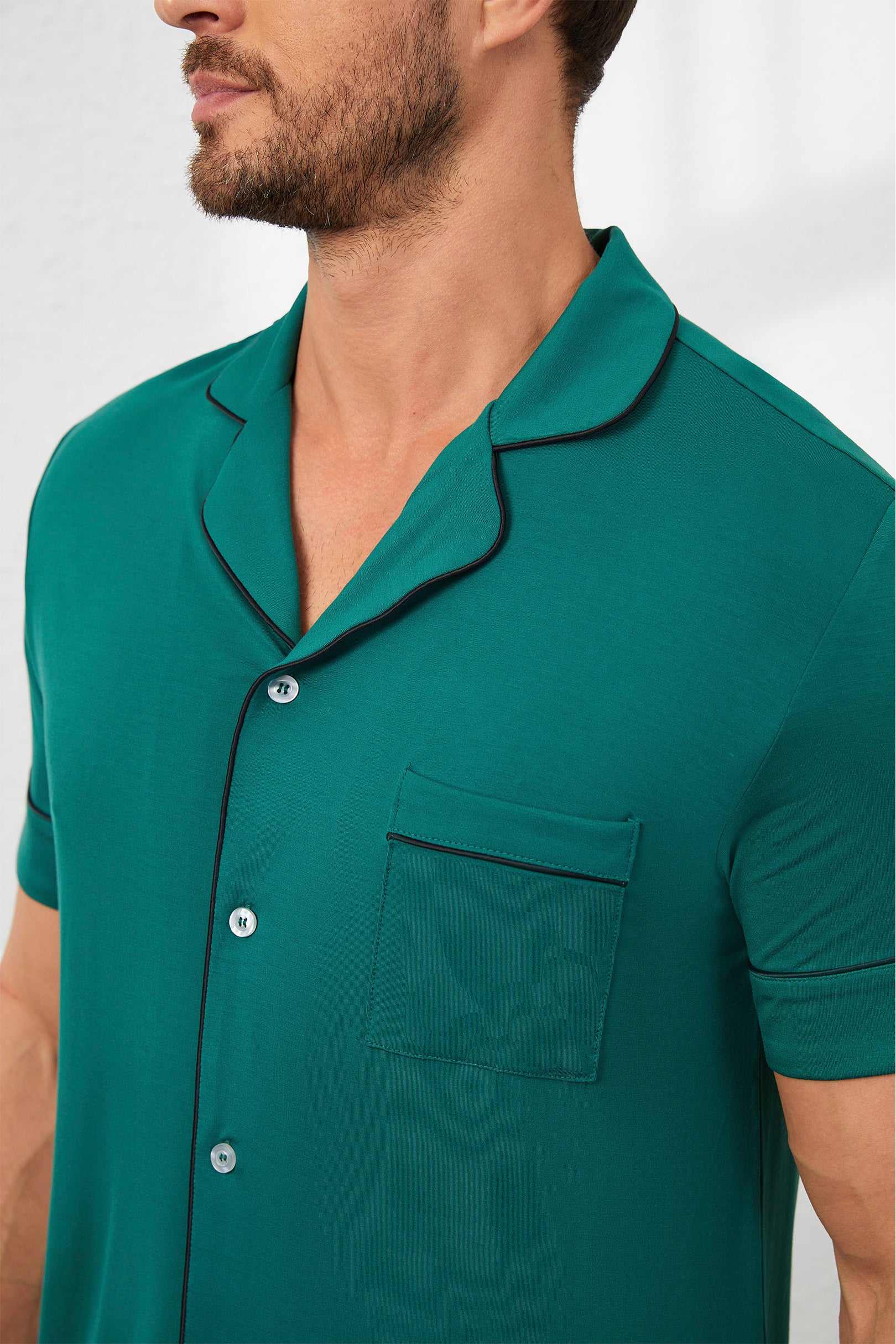 Men's Signature Pants Set in Pine Green