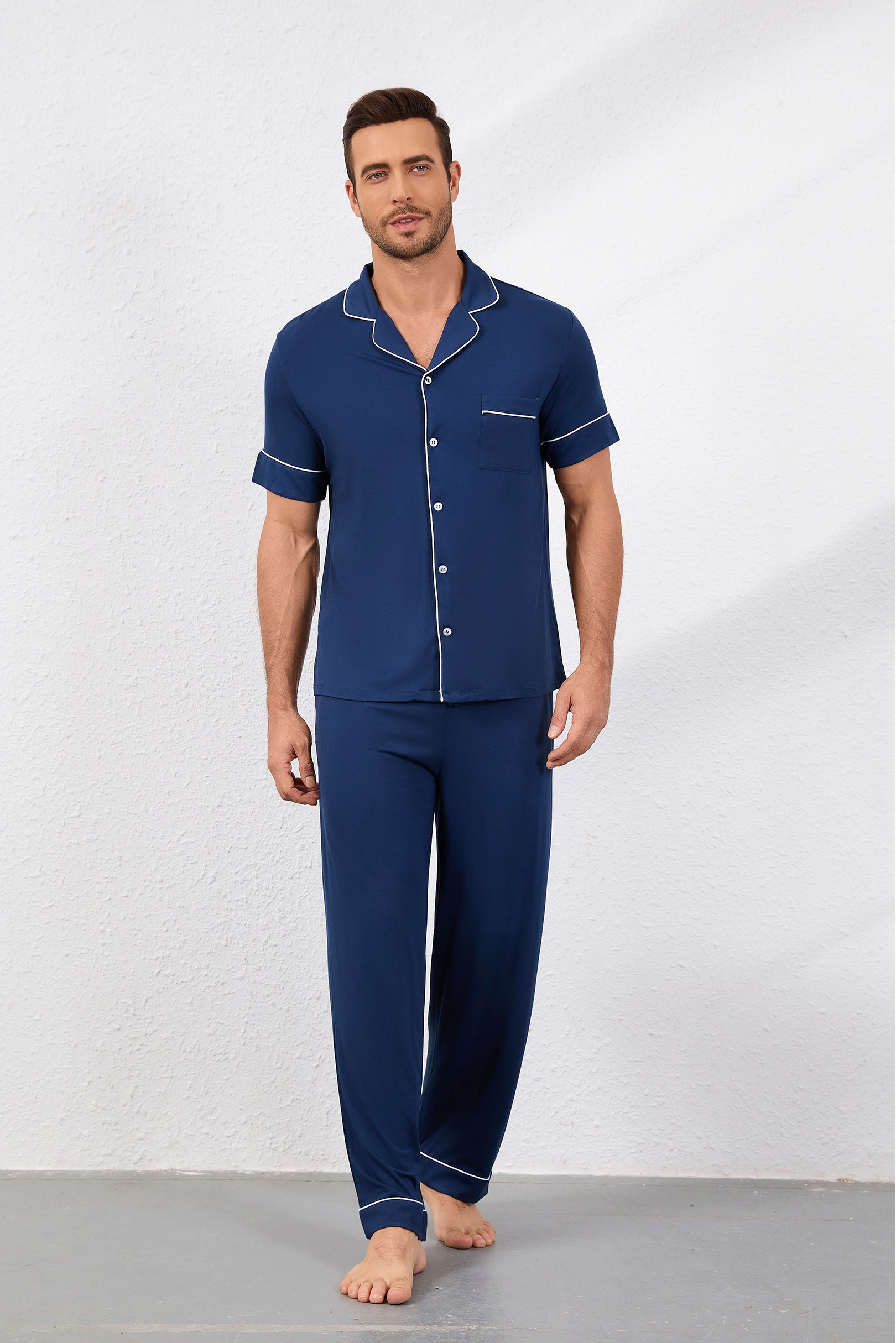 Men's Signature Pants Set in Midnight Blue