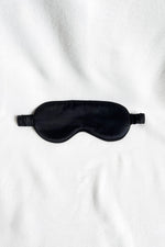 Load image into Gallery viewer, Mulberry Silk Sleep Eye Mask in Noir

