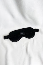 Load image into Gallery viewer, Mulberry Silk Sleep Eye Mask in Noir

