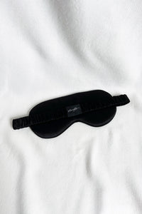 Mulberry Silk Sleep Eye Mask in Noir