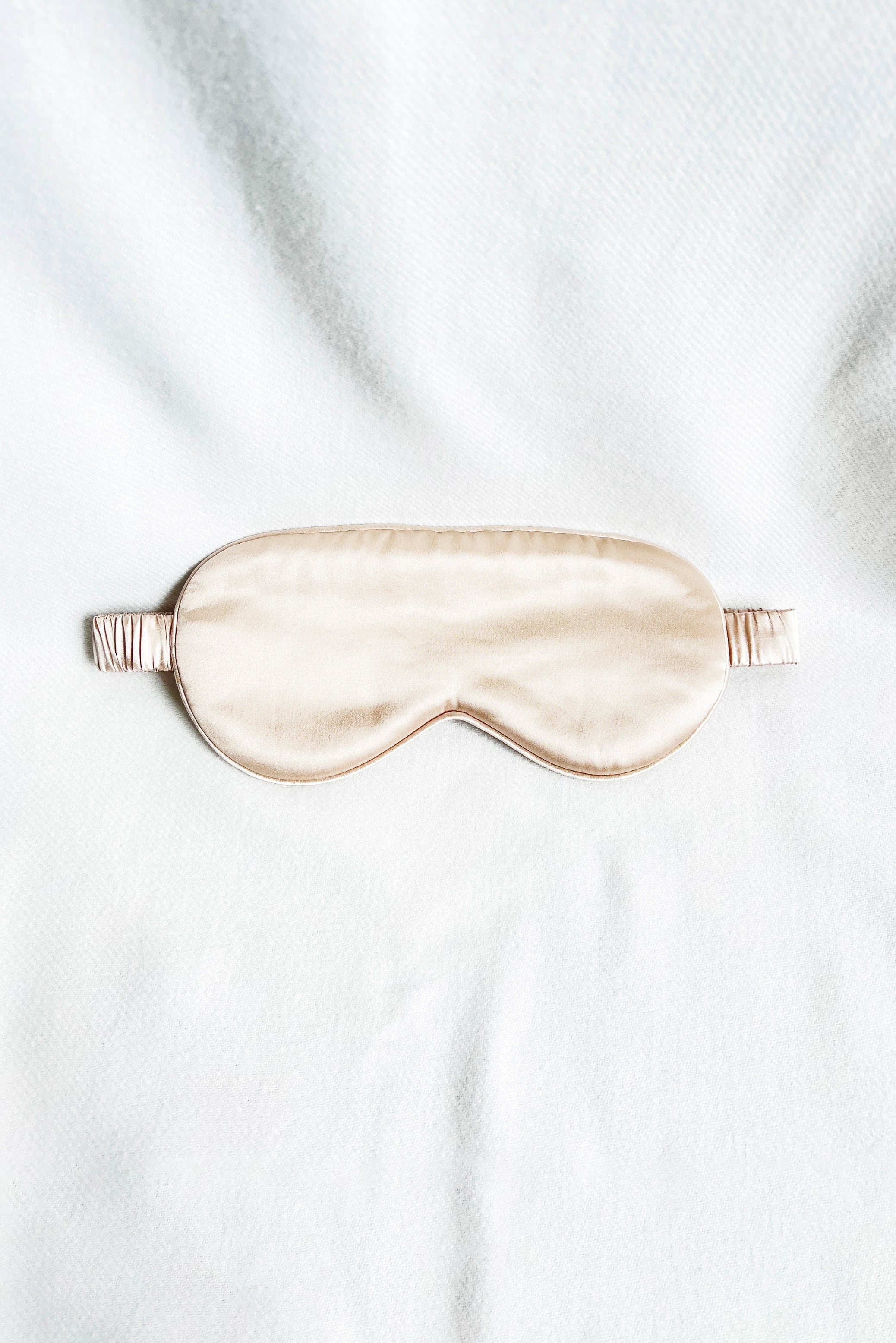 Mulberry Silk Sleep Eye Mask in Champagne