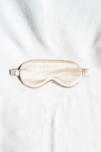 Mulberry Silk Sleep Eye Mask in Champagne