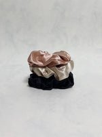 Load image into Gallery viewer, Mulberry Silk Scrunchie - Celebrate (Set of 3)
