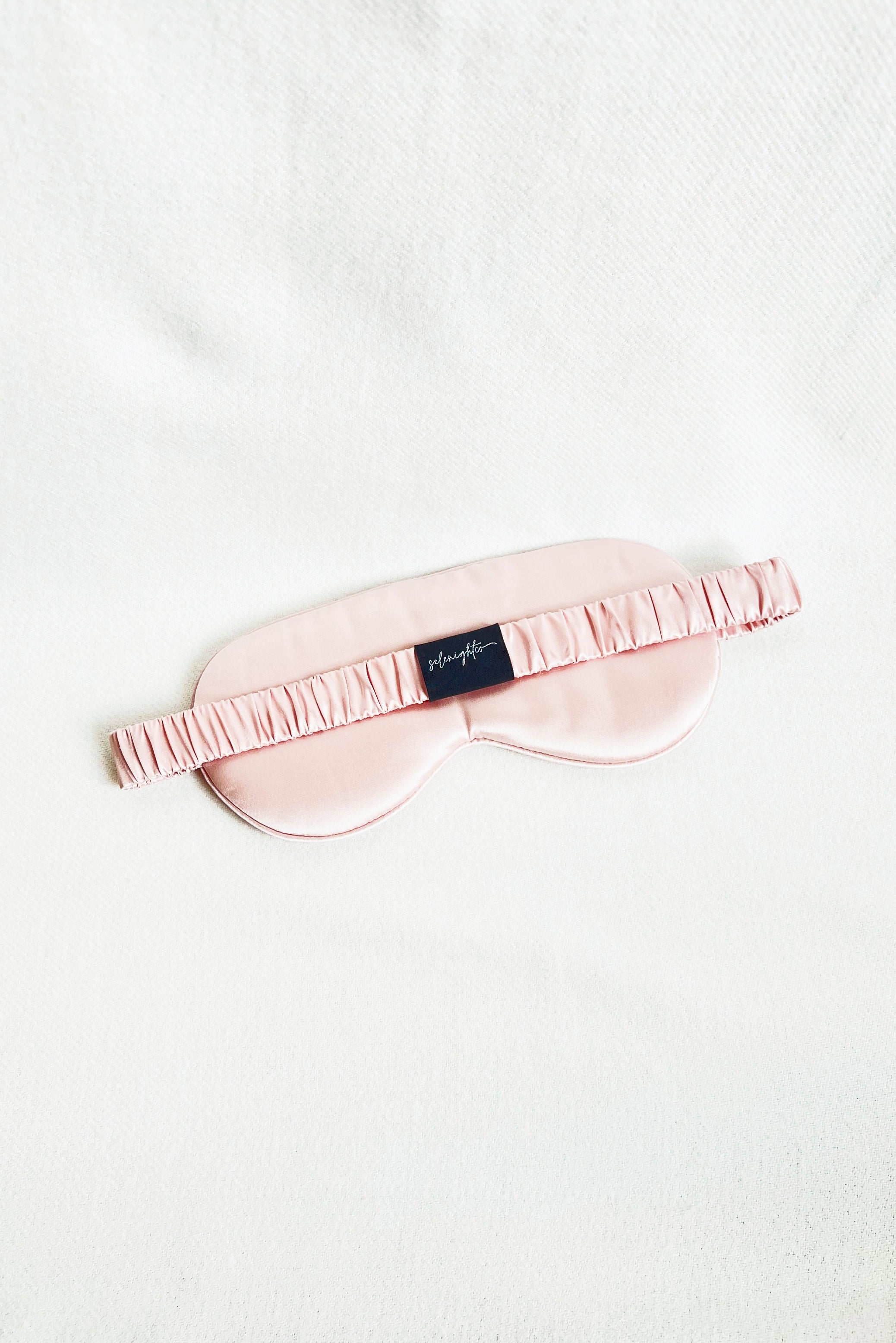Mulberry Silk Sleep Eye Mask in Soft Pink